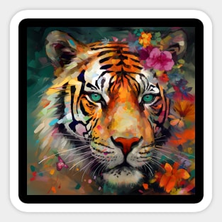 Tiger in the Garden! Sticker